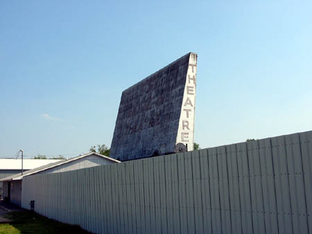 131 Drive-In Theatre - Side Of Screen - Photo From Water Winter Wonderland